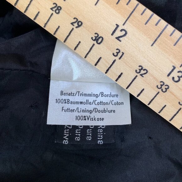 Vintage Lutz Teutloff Wool Glen Check Plaid Black White Blazer Jacket Academia - Picture 11 of 15